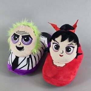 Ground Up Beetle Juice Fun Character Red and Purple Women's Slippers Size 7-7